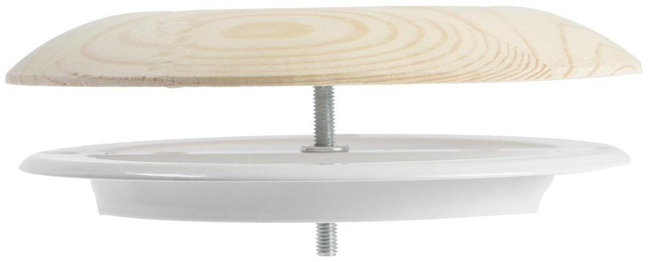 Анемостат ERA 12,5DW Pine, d=125 мм, для бани и сауны, с фланцем, цвет сосна