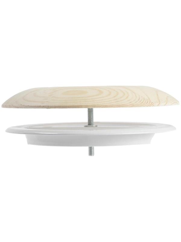 Анемостат ERA 12,5DW Pine, d=125 мм, для бани и сауны, с фланцем, цвет сосна