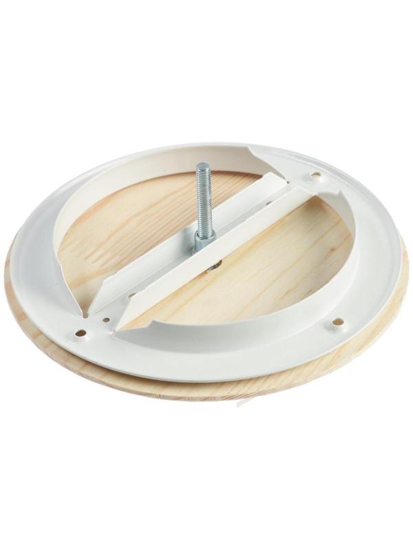 Анемостат ERA 12,5DW Pine, d=125 мм, для бани и сауны, с фланцем, цвет сосна