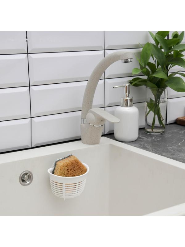 Держатель подвесной на присосках econova Helper, 10,3×8,4×7,1 см, цвет белый