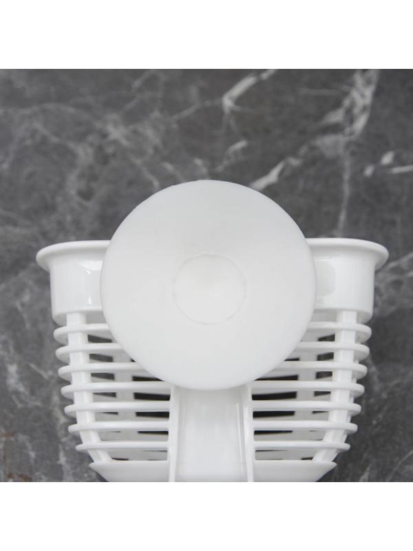 Держатель подвесной на присосках econova Helper, 10,3×8,4×7,1 см, цвет белый