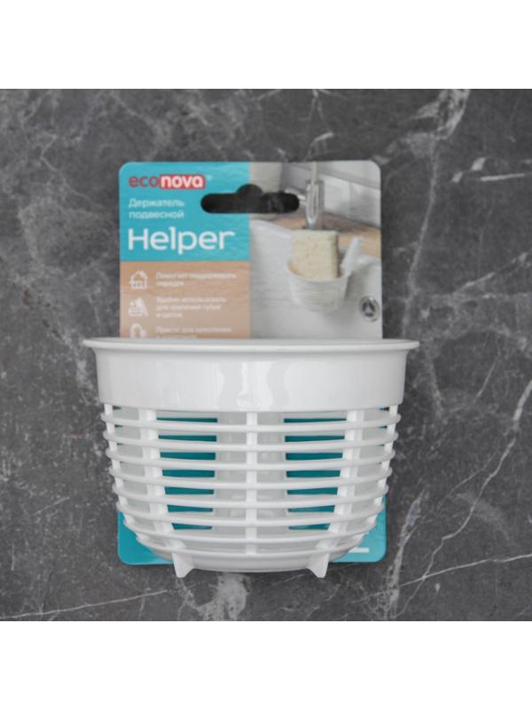 Держатель подвесной на присосках econova Helper, 10,3×8,4×7,1 см, цвет белый