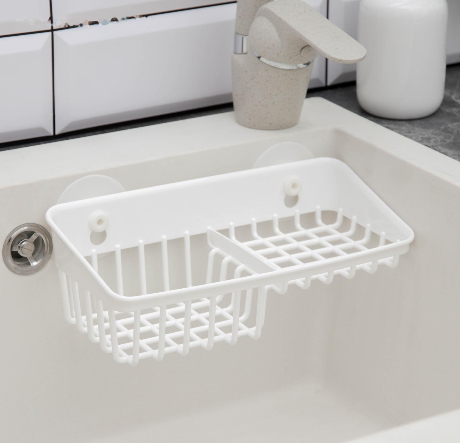 Держатель подвесной на присосках Helper, 23,6×12,5×7,9 см, цвет белый