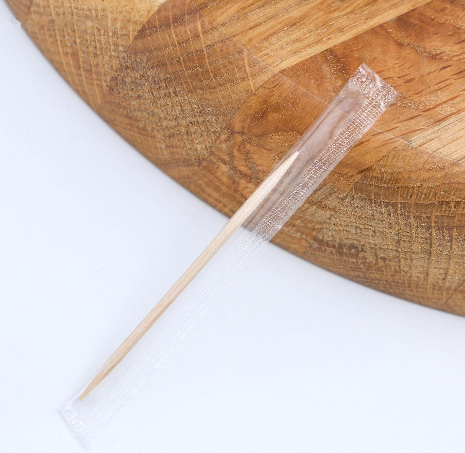 Зубочистки из берёзы Magistro, 300 шт, в индивидуальной упаковке, картонная коробка