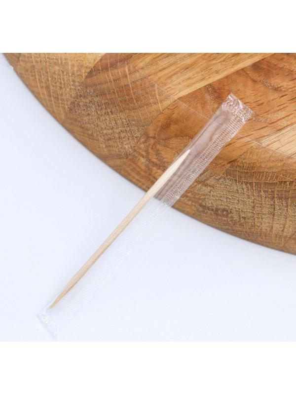 Зубочистки из берёзы Magistro, 300 шт, в индивидуальной упаковке, картонная коробка