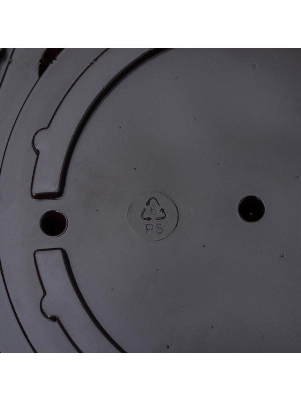 Тортовница одноразовая с крышкой, внешний размер 19,3×11,1 см, дно 15,5×10,6 см, цвет прозрачный, чёрный