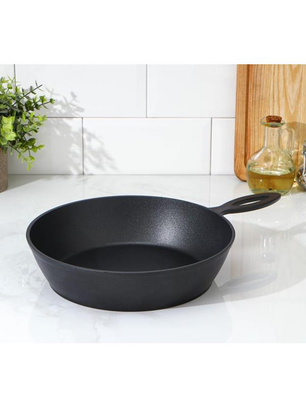 Сковорода «Сотейник», d=26 см, без крышки, антипригарное покрытие, цвет чёрный