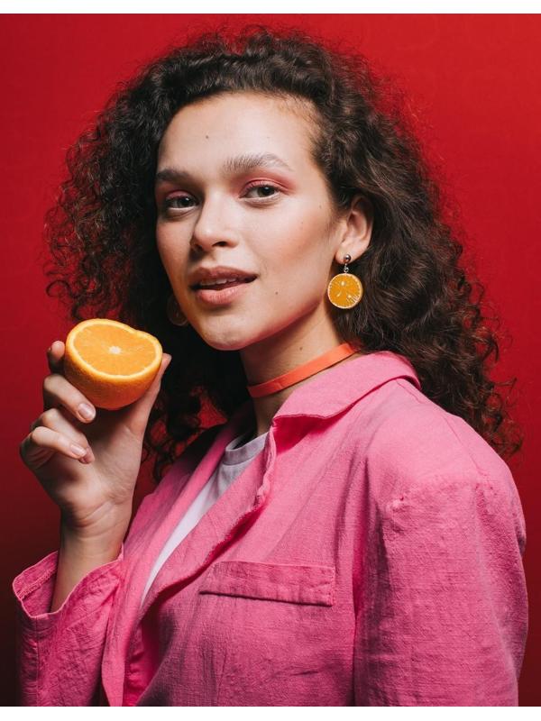 Серьги пластик 