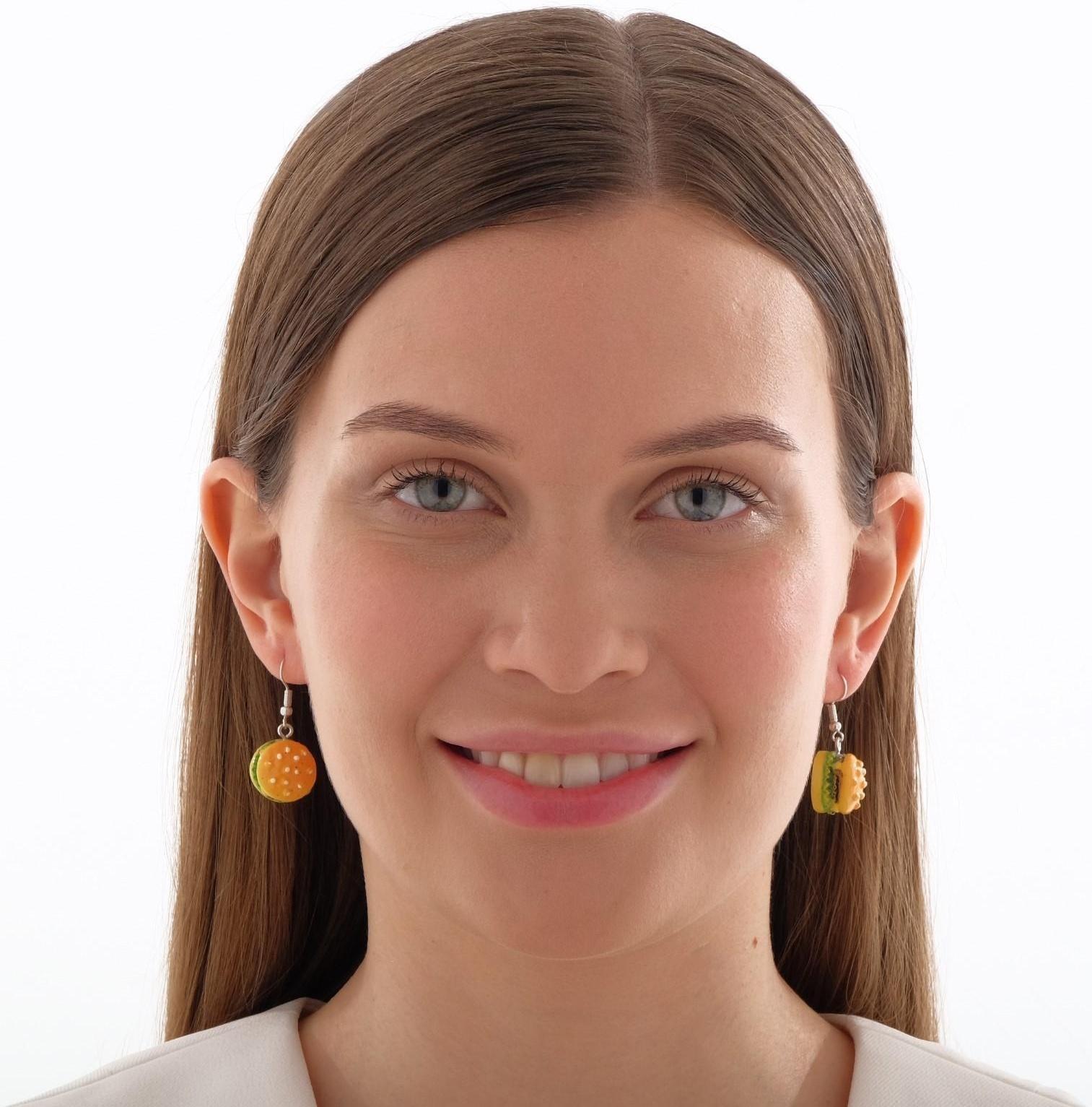 Серьги пластик 