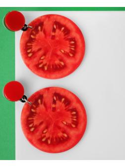 Серьги пластик 