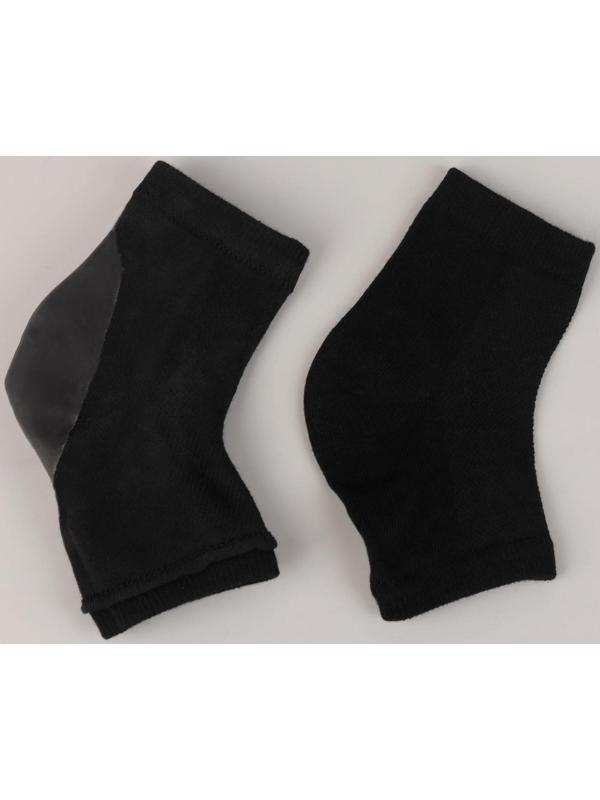 Напяточники для педикюра, увлажняющие, 16 × 8,5 см, one size, цвет чёрный