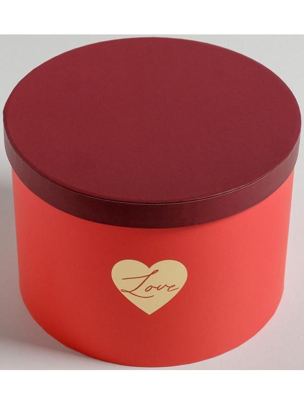 Набор шляпных коробок для цветов 3 в 1 «Красный», 18 × 13 см - 25 × 15 см