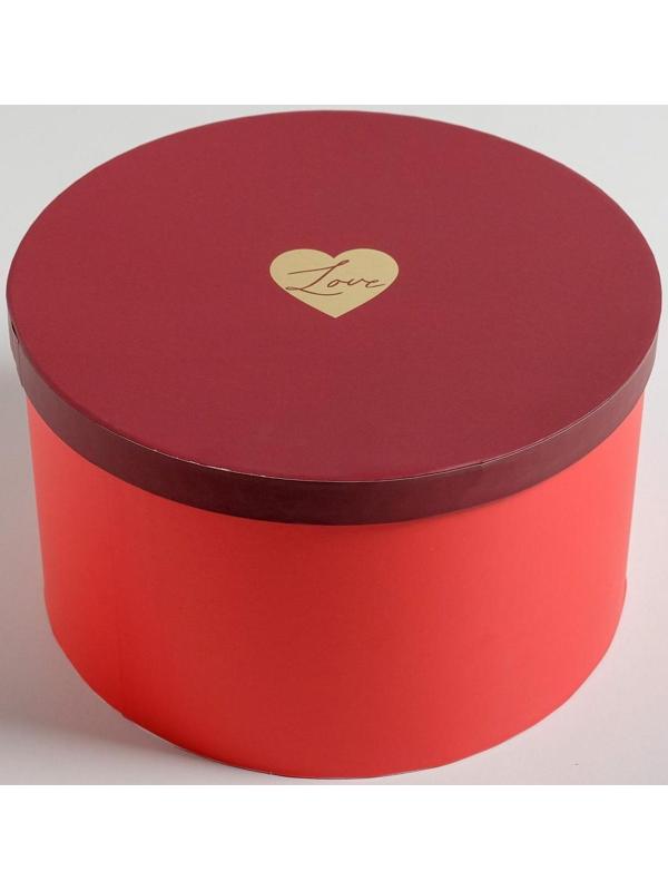 Набор шляпных коробок для цветов 3 в 1 «Красный», 18 × 13 см - 25 × 15 см