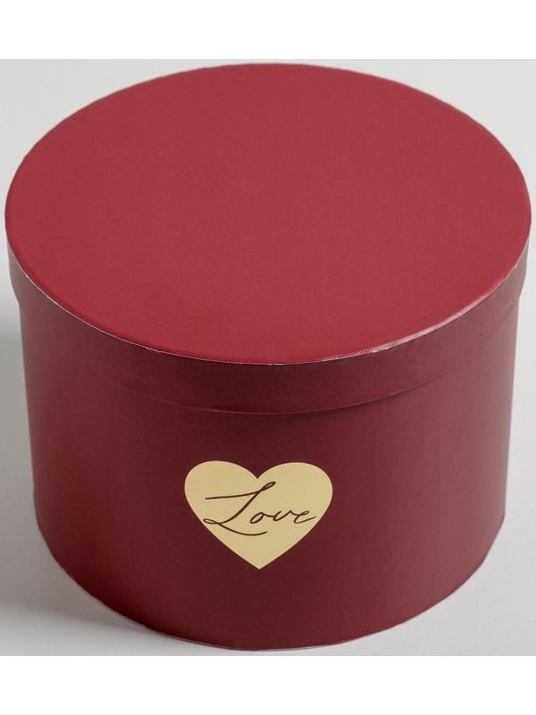 Набор шляпных коробок для цветов 3 в 1 «Красный», 18 × 13 см - 25 × 15 см