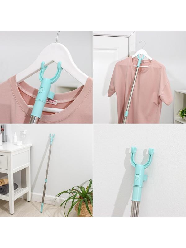 Швабра для мытья пола плоская, гибкая, для труднодоступных мест, насадка из микрофибры 9×2 см, 30 см, цвет МИКС