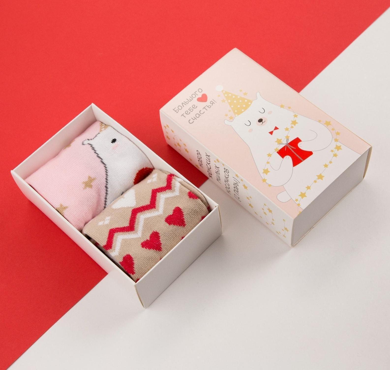 Набор новогодних женских носков KAFTAN 