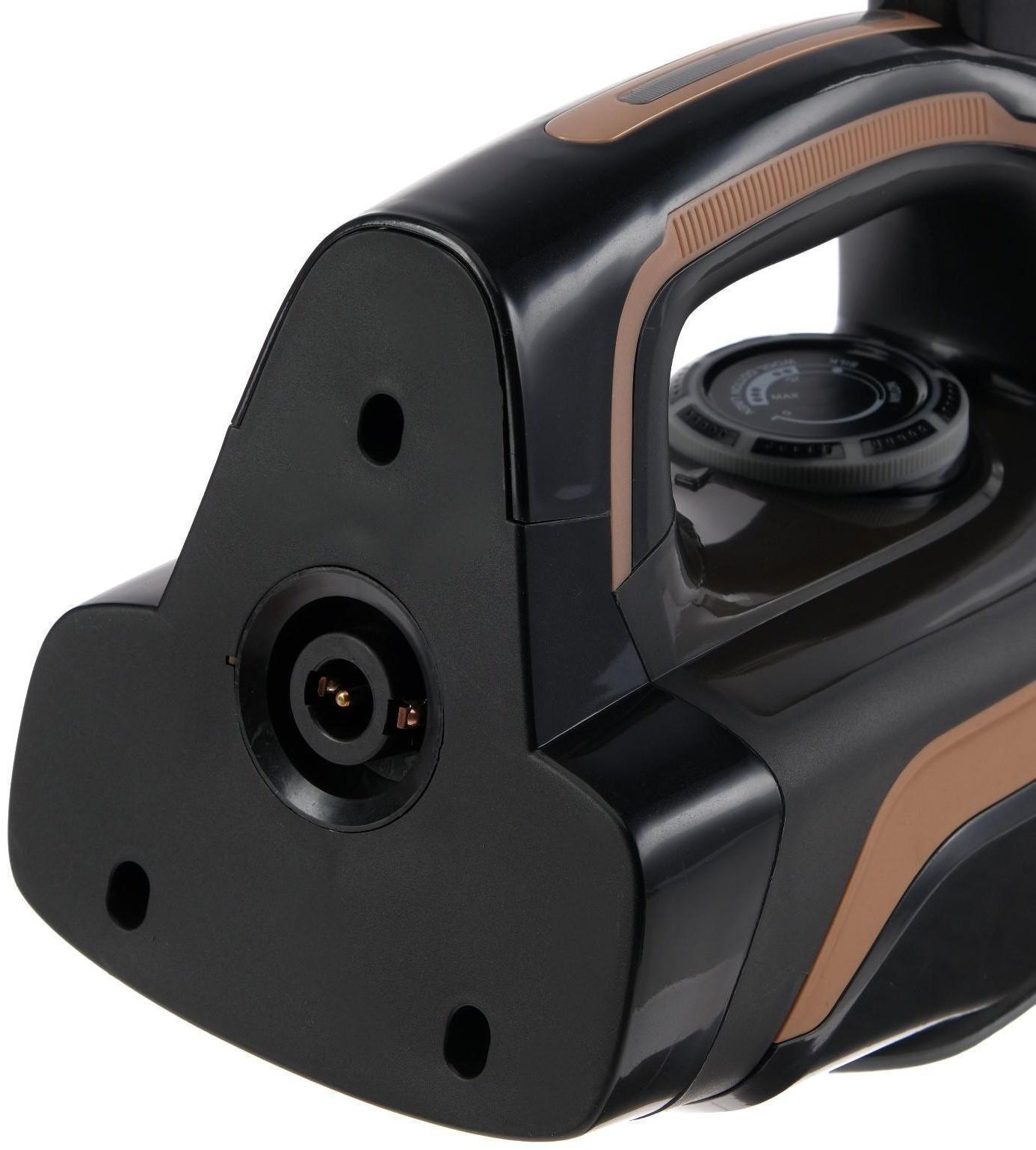 Утюг KELLI KL-1645, 2600 Вт, керамическая подошва, беспроводной, 320 мл, черный