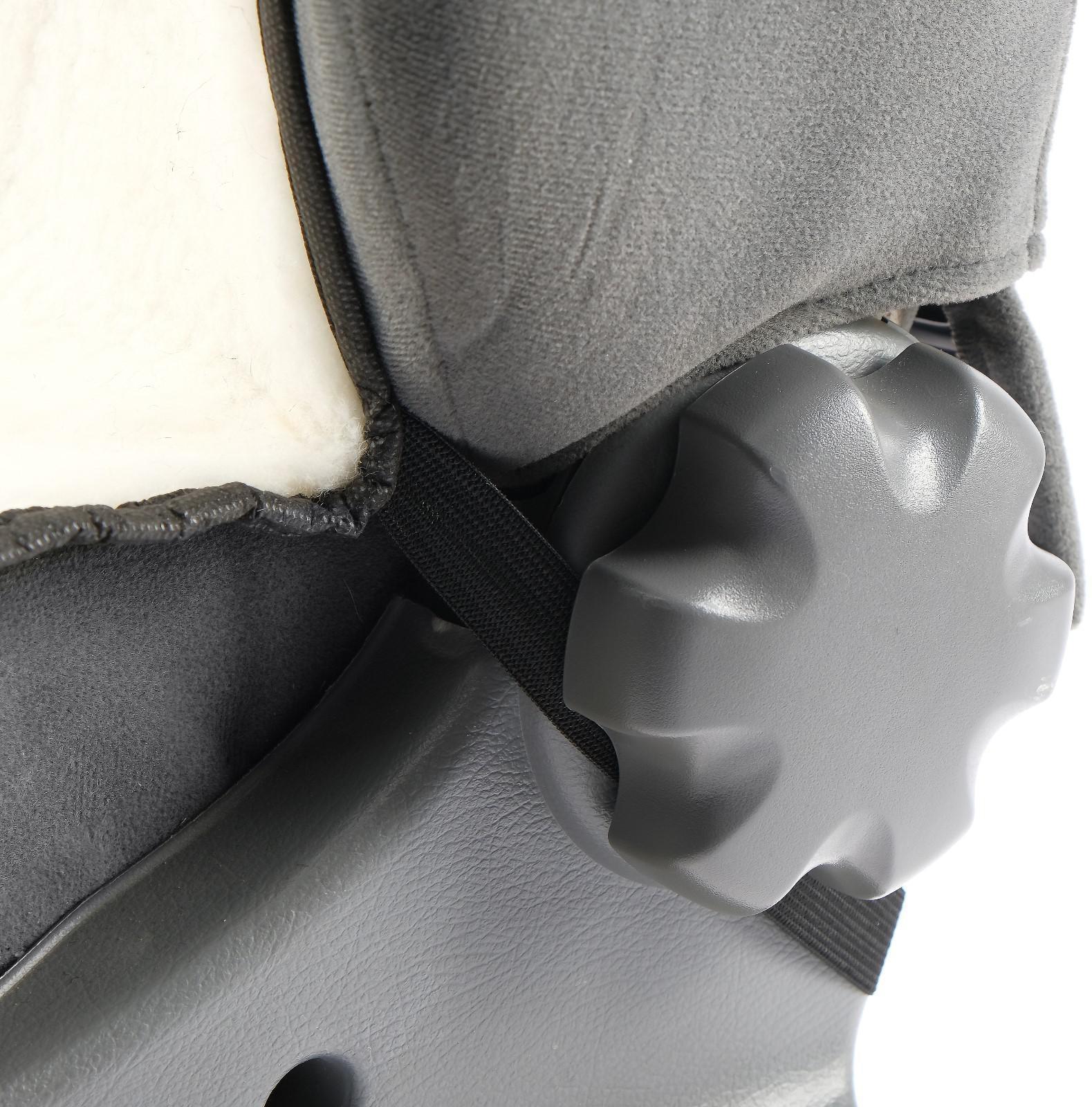 Накидка на переднее сиденье, искусственный мех, размер 55 х145 см, белый