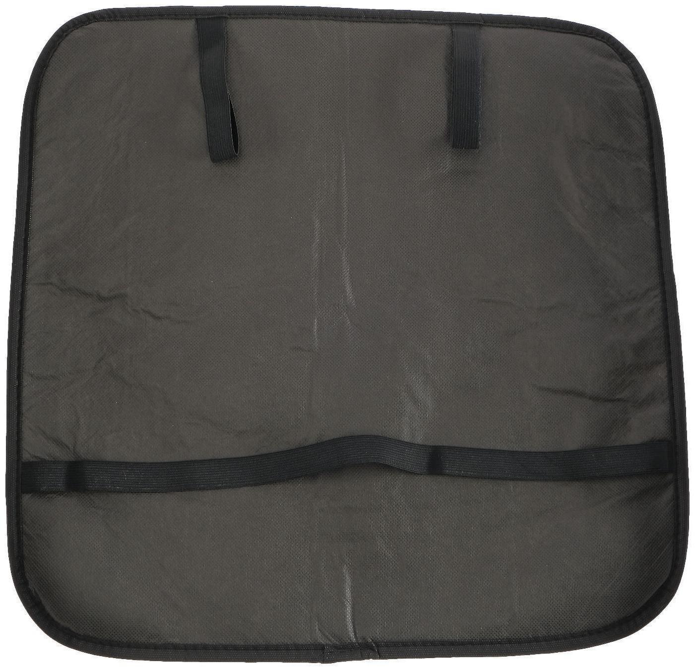 Накидка на переднее сиденье, искусственный мех, размер 48 х 48 см, серый