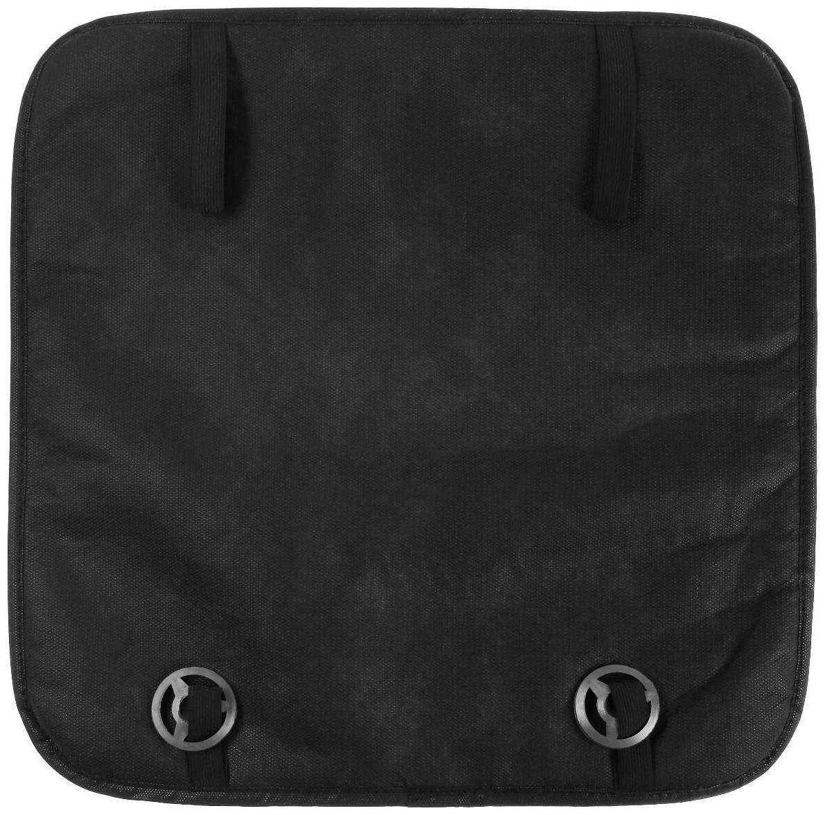 Накидка на переднее сиденье, искусственный мех, размер 48х48 см, черный