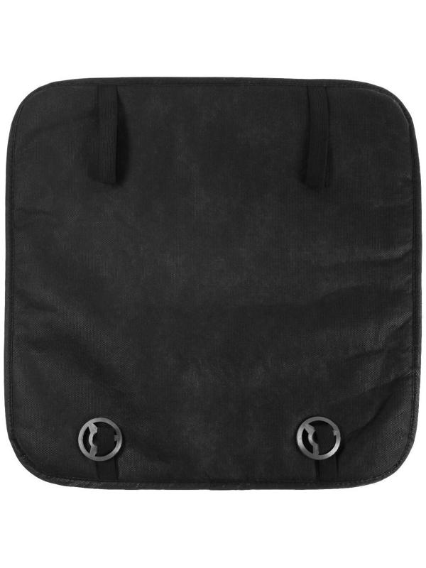 Накидка на переднее сиденье, искусственный мех, размер 48х48 см, черный