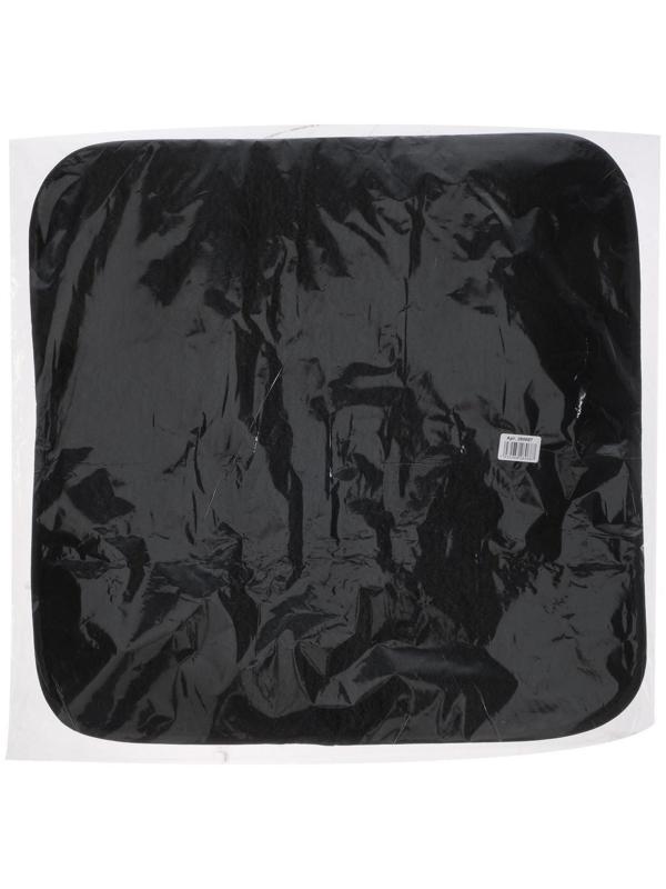 Накидка на переднее сиденье, искусственный мех, размер 48х48 см, черный