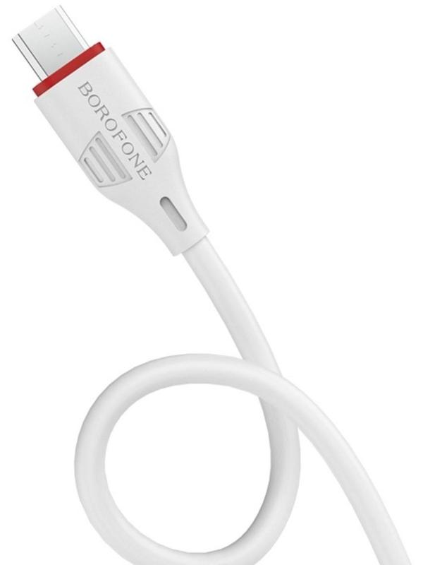 Кабель Borofone BX17, micro USB - USB, 2,4 А, 1 м, белый
