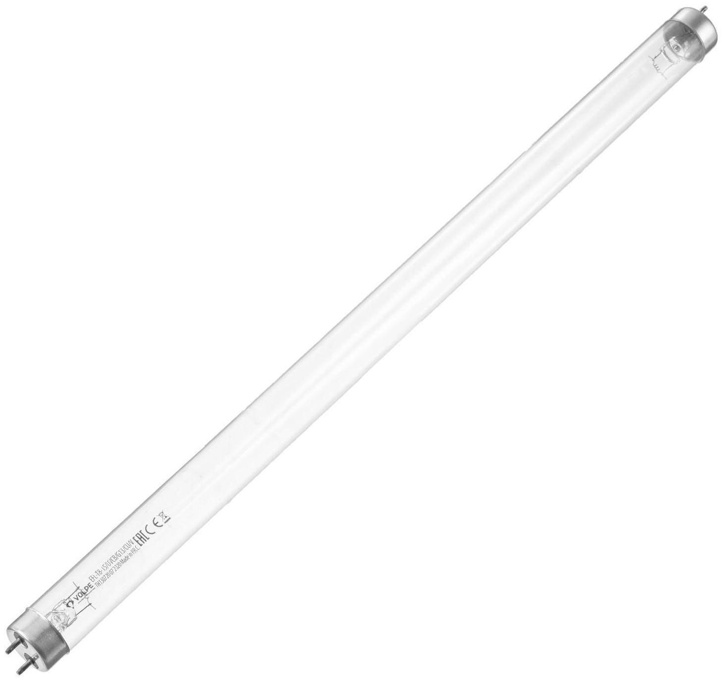 Лампа ультрафиолетовая бактерицидная Volpe, G13, 15 Вт, 253.7 нм, 437.4 мм