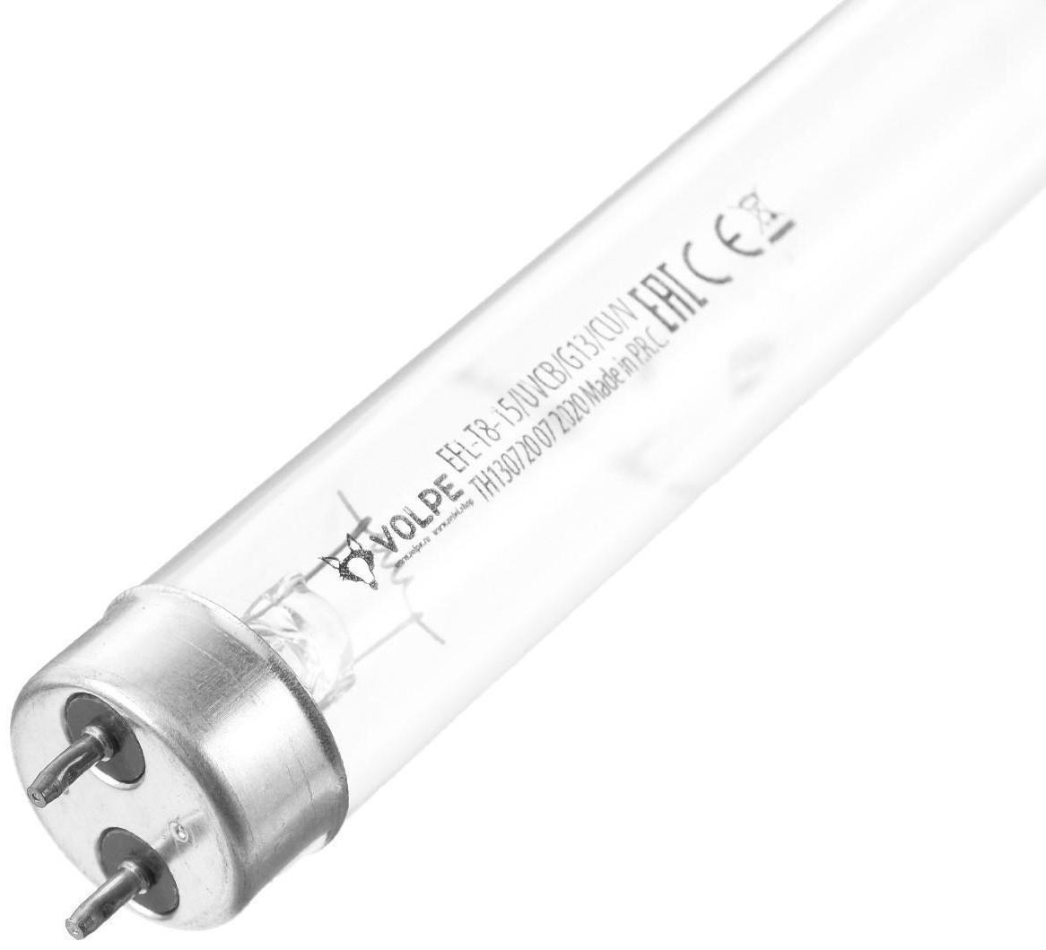 Лампа ультрафиолетовая бактерицидная Volpe, G13, 15 Вт, 253.7 нм, 437.4 мм