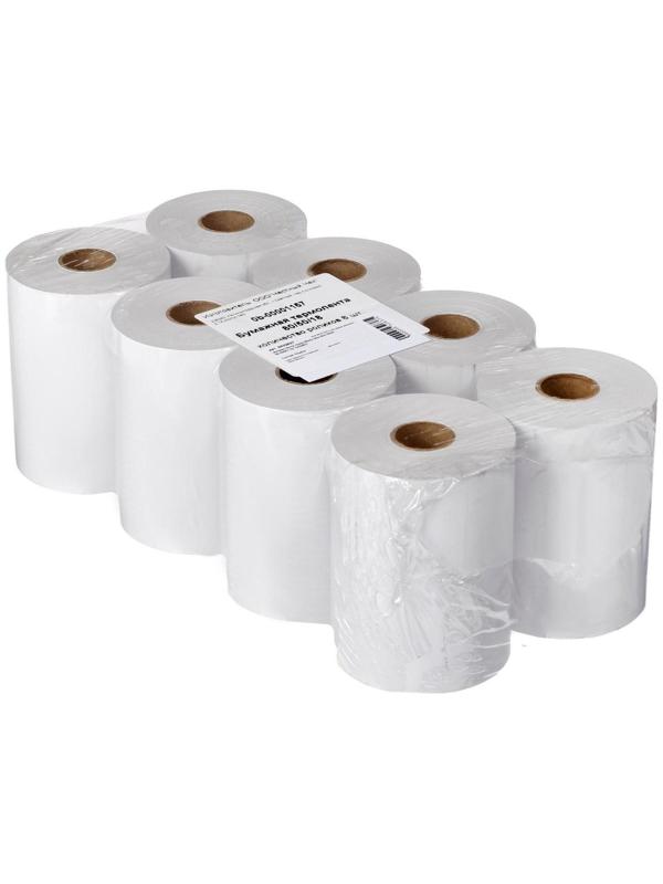 Чековая лента термо 80 мм 50 м, 80х18х50, 48 г/м2