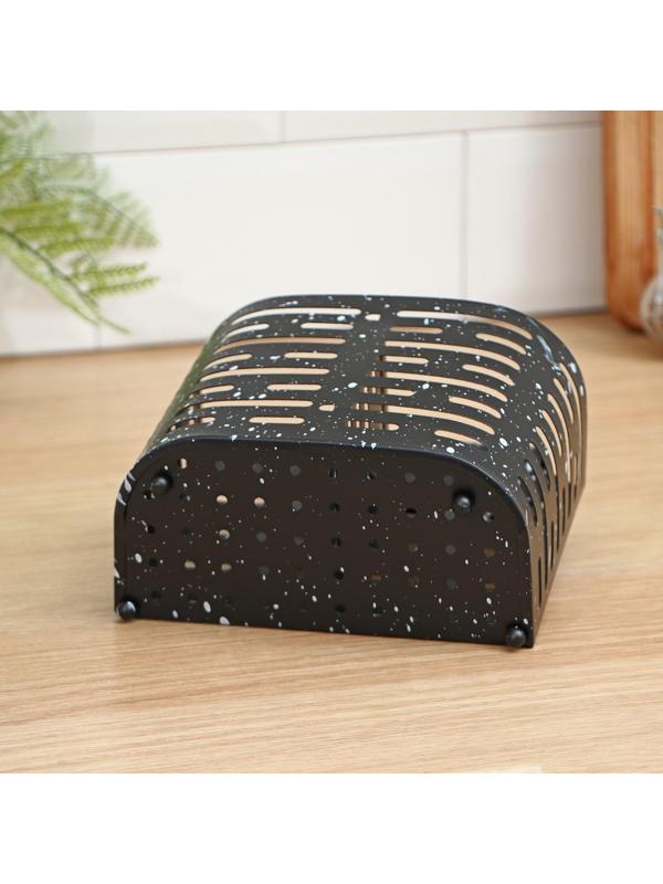 Сушилка для столовых приборов подвесная Доляна, 17,5×16×11,5 см, цвет чёрный