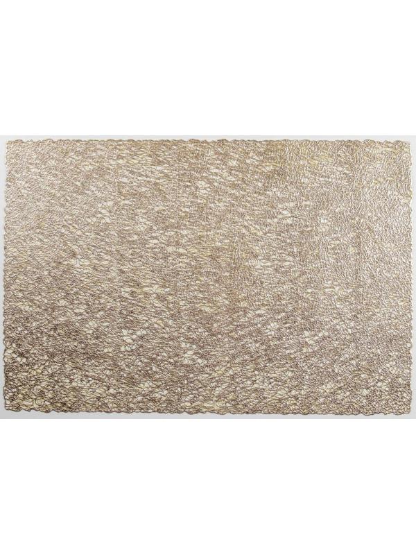 Набор салфеток сервировочных на стол Доляна «Соломка», 30×45 см, 4 шт, цвет золотой