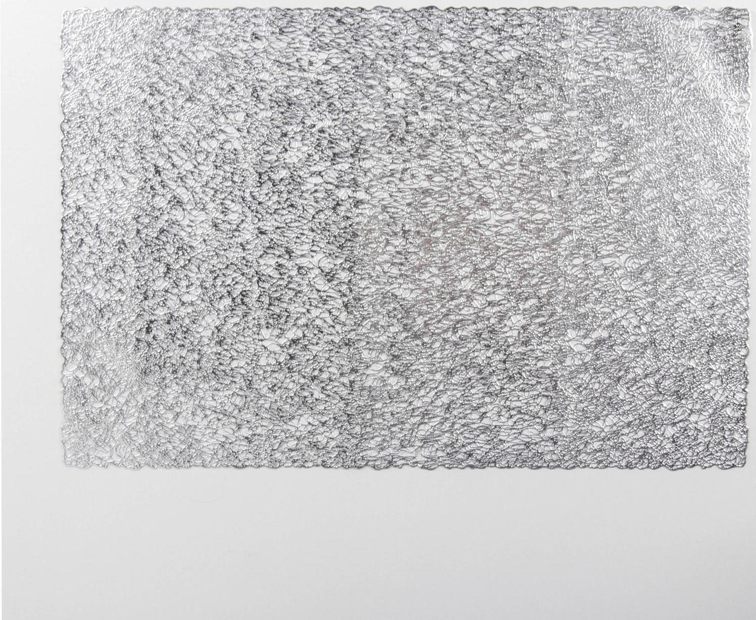 Набор салфеток сервировочных на стол Доляна «Соломка», 30×45 см, 4 шт, цвет серебряный