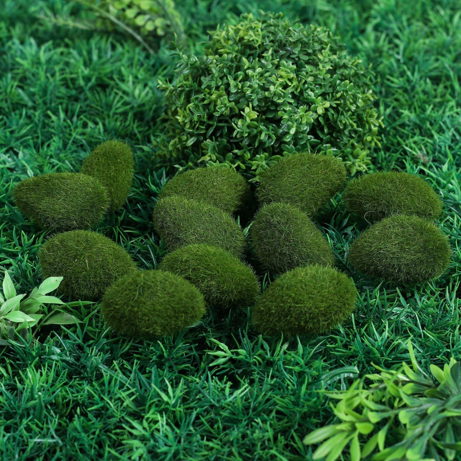 Мох искусственный «Камни», мохнатый, набор 12 шт.