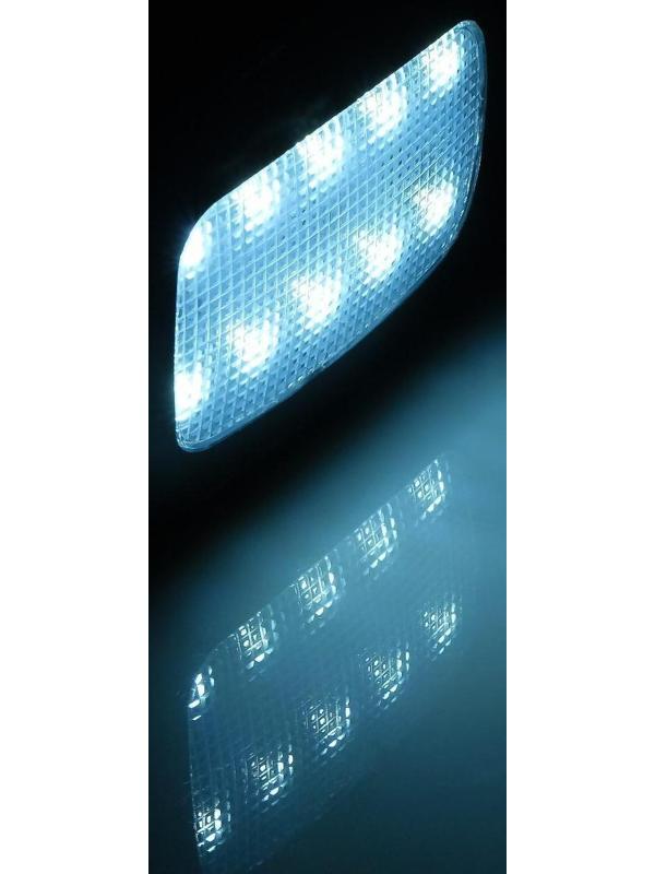 Светильник светодиодный в автомобиль, на магните, 10 LED, черный