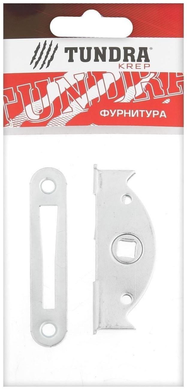 Завертка врезная ТУНДРА ЗР3 с планкой, покрытие цинк, 1 шт.