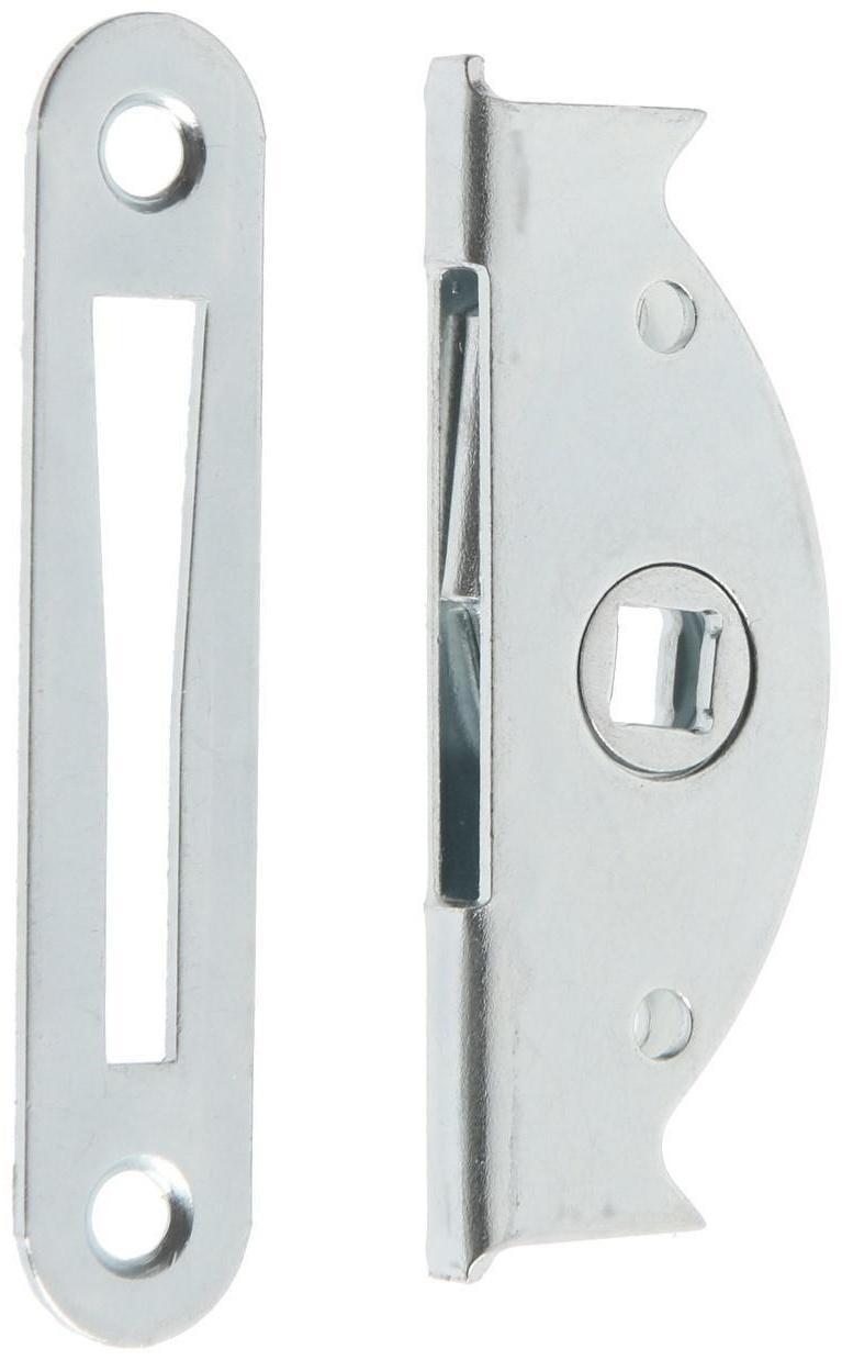 Завертка врезная ТУНДРА ЗР3 с планкой, покрытие цинк, 1 шт.