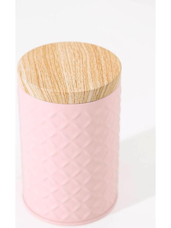 Банка для сыпучих продуктов «Сканди», 430 мл, 11,5×7,3 см, цвет розовый