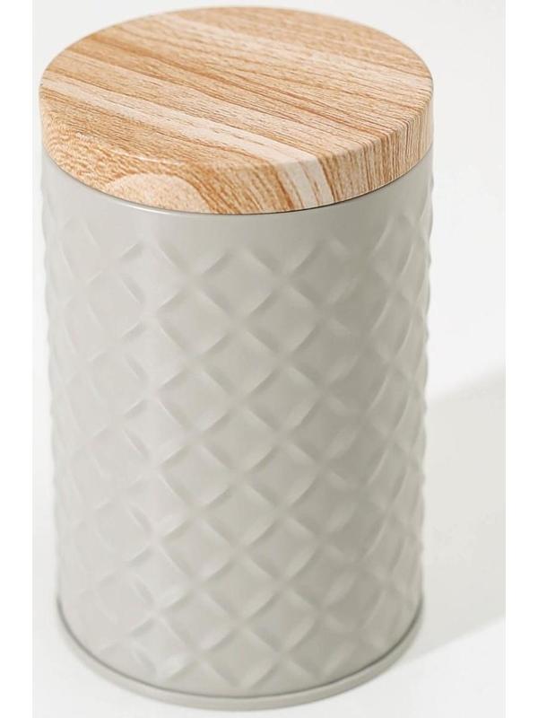 Банка для сыпучих продуктов «Сканди», 430 мл, 11,5×7,3 см, цвет серый