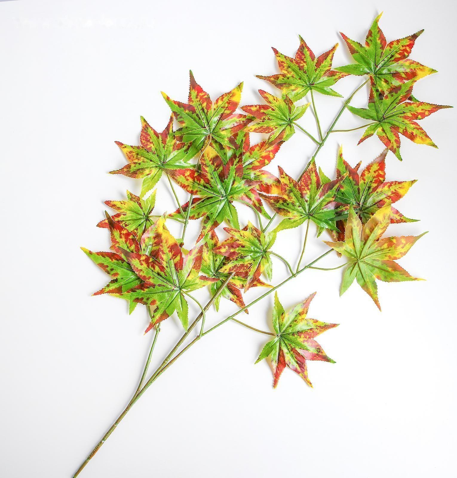 Декор «Листья на ветке» цвет жёлто-коричнево-зелёный