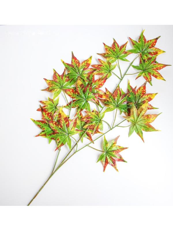 Декор «Листья на ветке» цвет жёлто-коричнево-зелёный