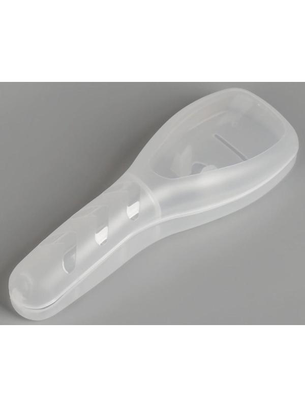 Органайзер для бритвы, с крышкой, 16,6 × 5,2 × 3 см, цвет прозрачный