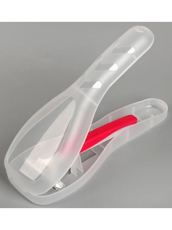 Органайзер для бритвы, с крышкой, 16,6 × 5,2 × 3 см, цвет прозрачный