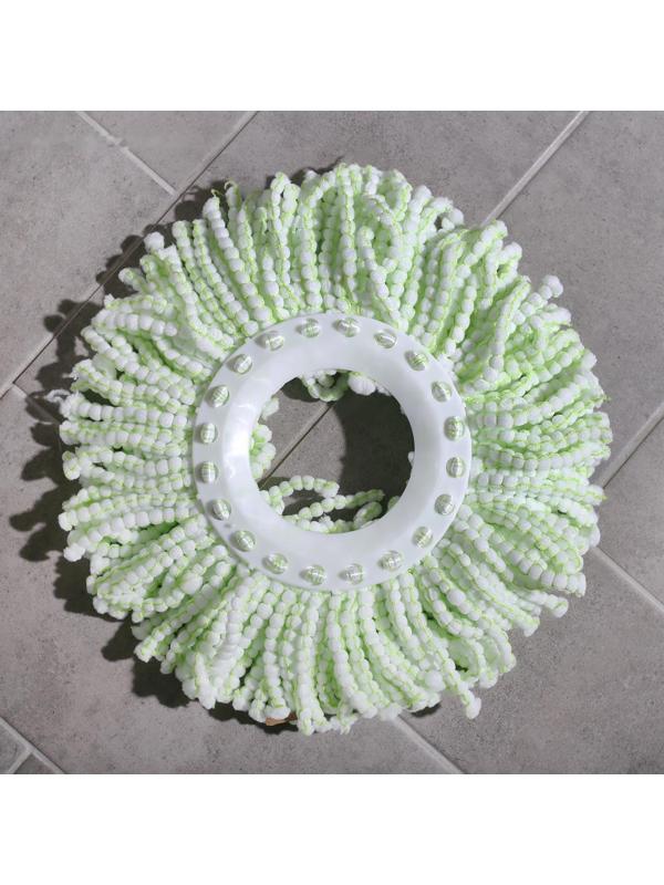 Швабра с отжимом и ведро «Мини»: ведро с металлической центрифугой 10 л, швабра, запасная насадка из микрофибры