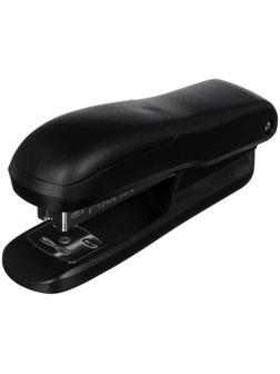 Степлер №24/6 и 26/6 на 20 листов, deVENTE Neon пластиковый корпус, 2 вида скрепления, антискользящее основание, чёрный