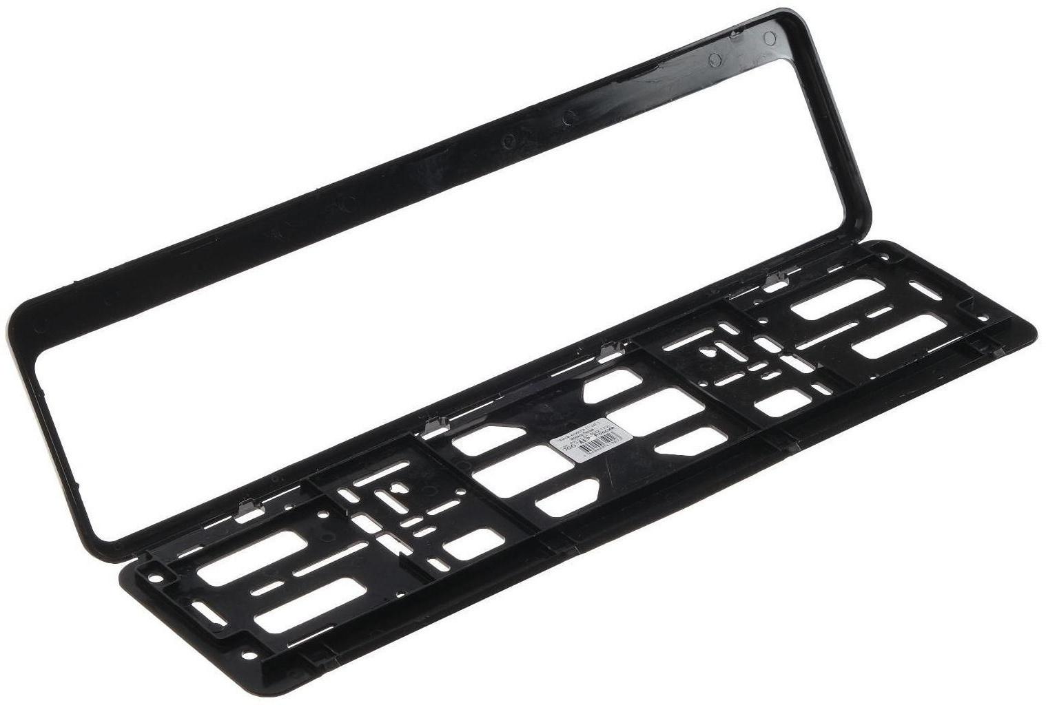 Рамка для автомобильного номера, книжка, белый мрамор