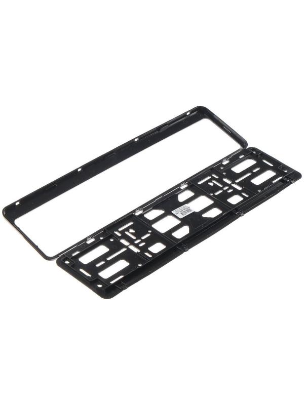 Рамка для автомобильного номера, книжка, черный с золотом