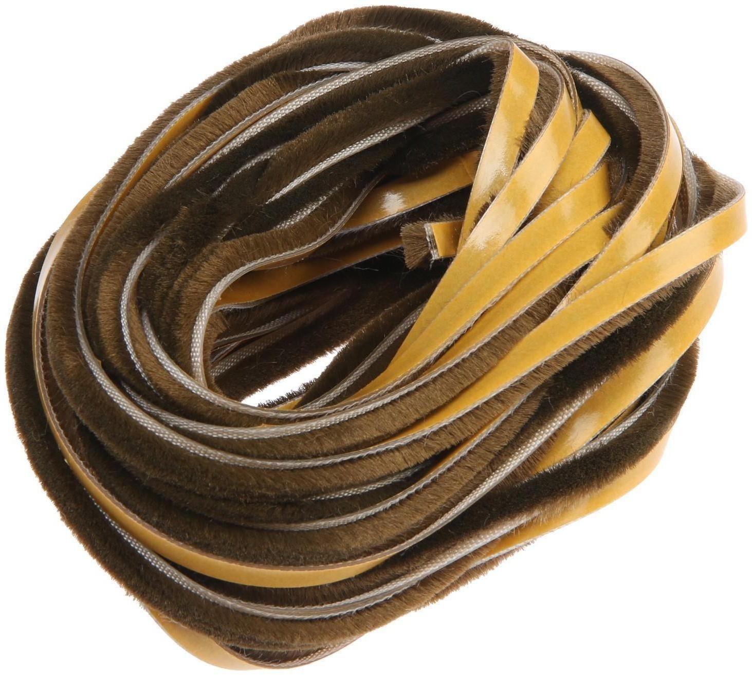 Шлегель для шкафа купе 7*6 мм коричневый (12 м) Ш6Р12