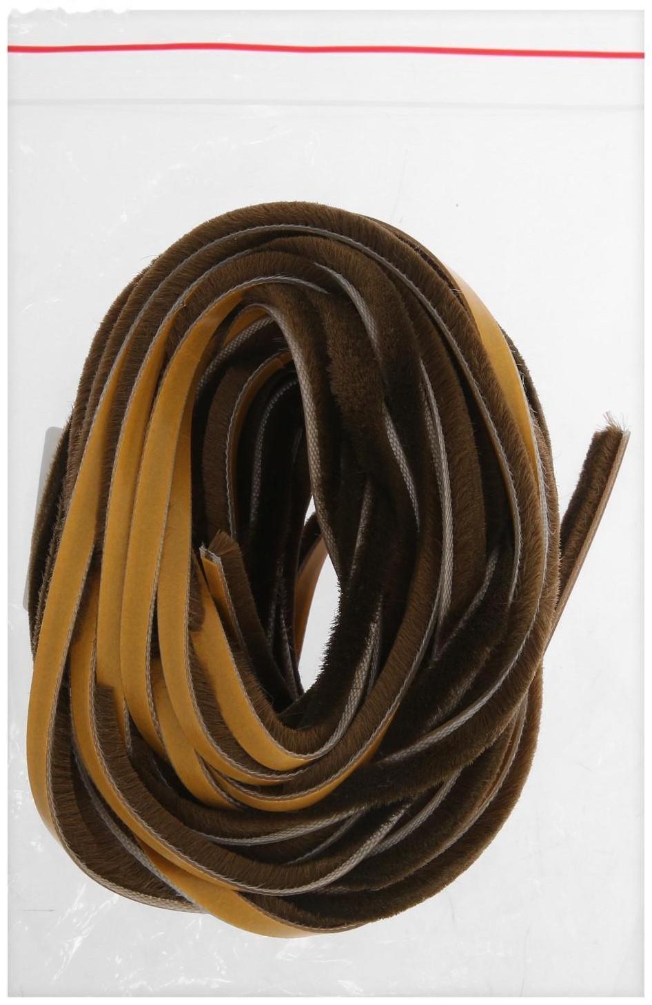 Шлегель для шкафа купе 7*6 мм коричневый (12 м) Ш6Р12