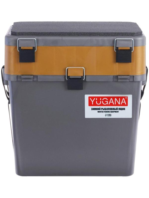 Ящик зимний YUGANA двухсекционный, цвет серый/золото